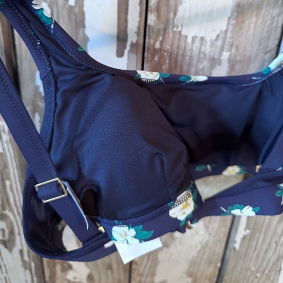 Lands End Swim Set Size 6- Draper James Top Size 6 Floral & Swim Skirt Navy - Picture 8 of 13